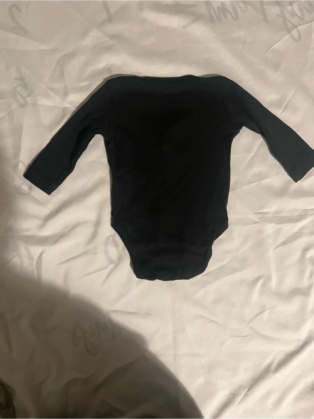 Set of Three Baby Gap Long Sleeve One-Piece Bodysuits Black, Gray, Tan Stripe
